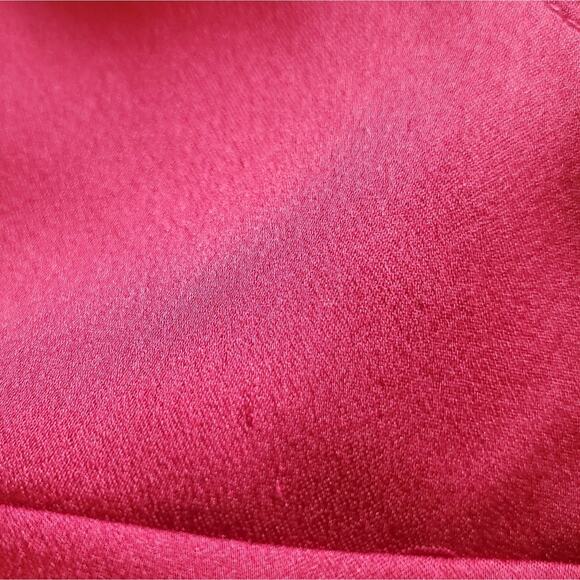 Show Me Your Mumu Noel Wrap Maxi Luxe Satin Ruby Red Dress, Sz XXS with FLAWS - Picture 8 of 16